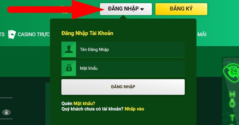 Hướng dẫn đăng nhập FB88