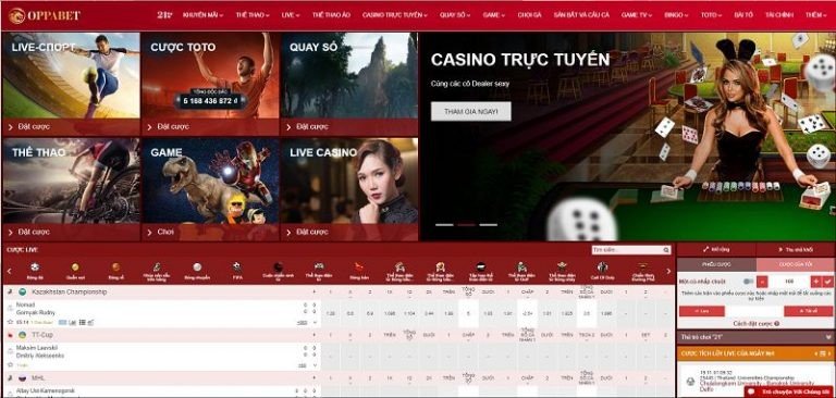 Cá cược bóng đá, thể thao, các trò trực tuyến hàng đầu