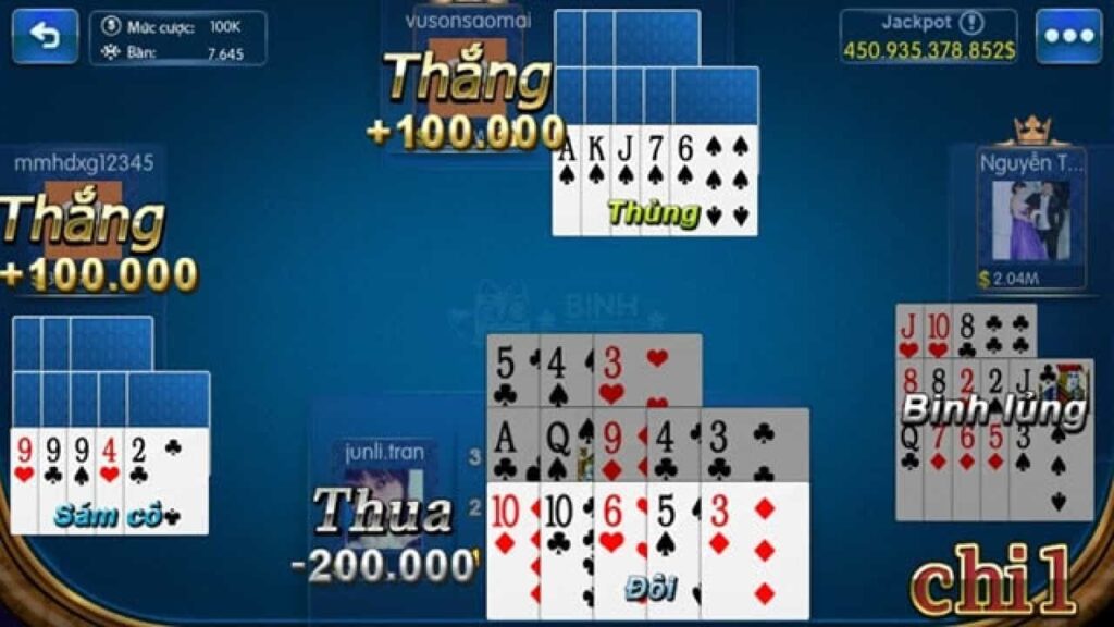 Game đánh bài miễn phí mậu binh