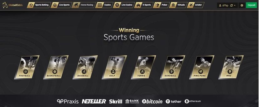 globalodds sports games