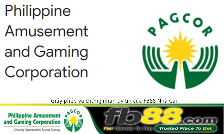 Giấy phép và chứng nhận uy tín của FB88 Nhà Cai