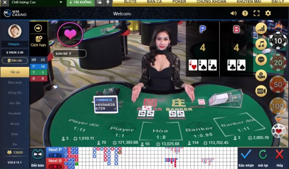 So sánh các phiên bản baccarat