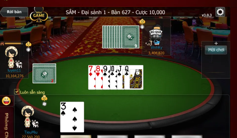 Chiến thuật chơi sâm lốc online