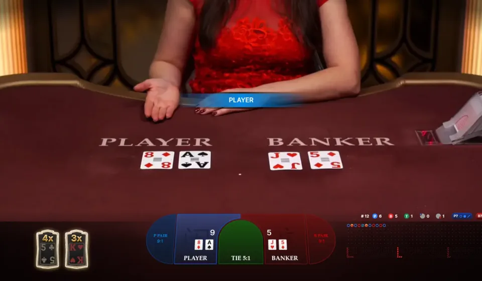 Banker hay Player baccarat Live Casino House1