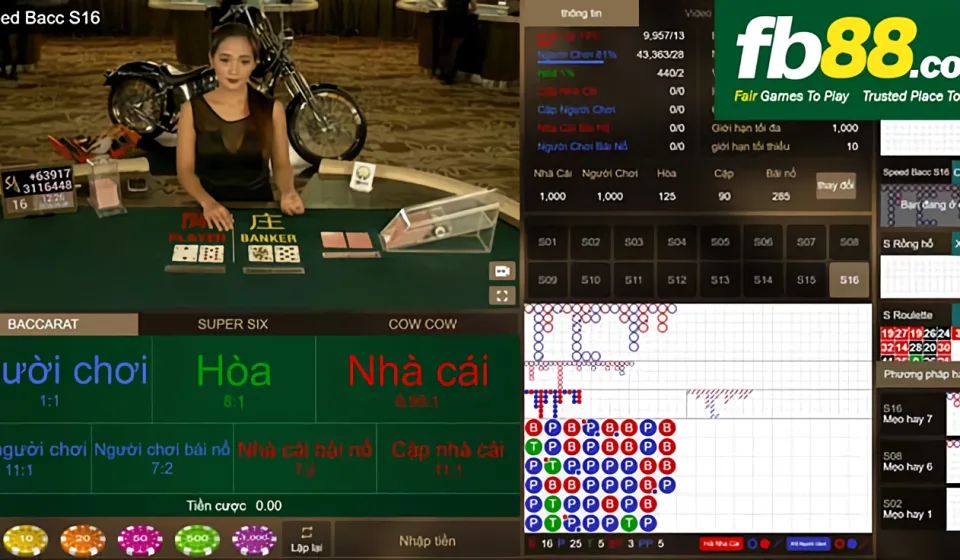 history baccarat FB88