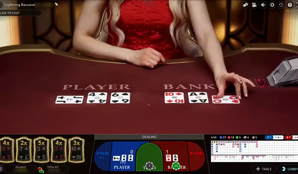 Checklist baccarat Live Casino House