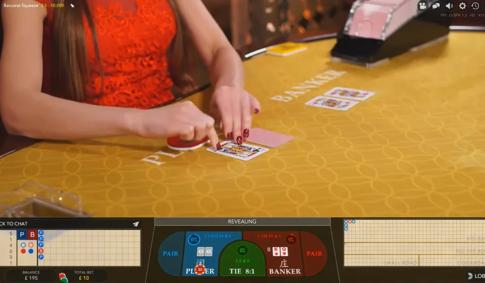 Squeeze vs Speed baccarat Live Casino House